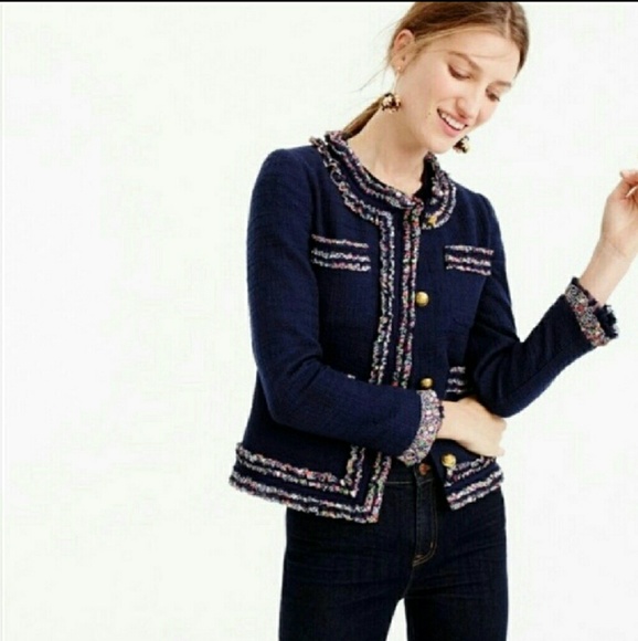 J. Crew Jackets & Blazers - J. Crew Lady Jacket with Liberty trim